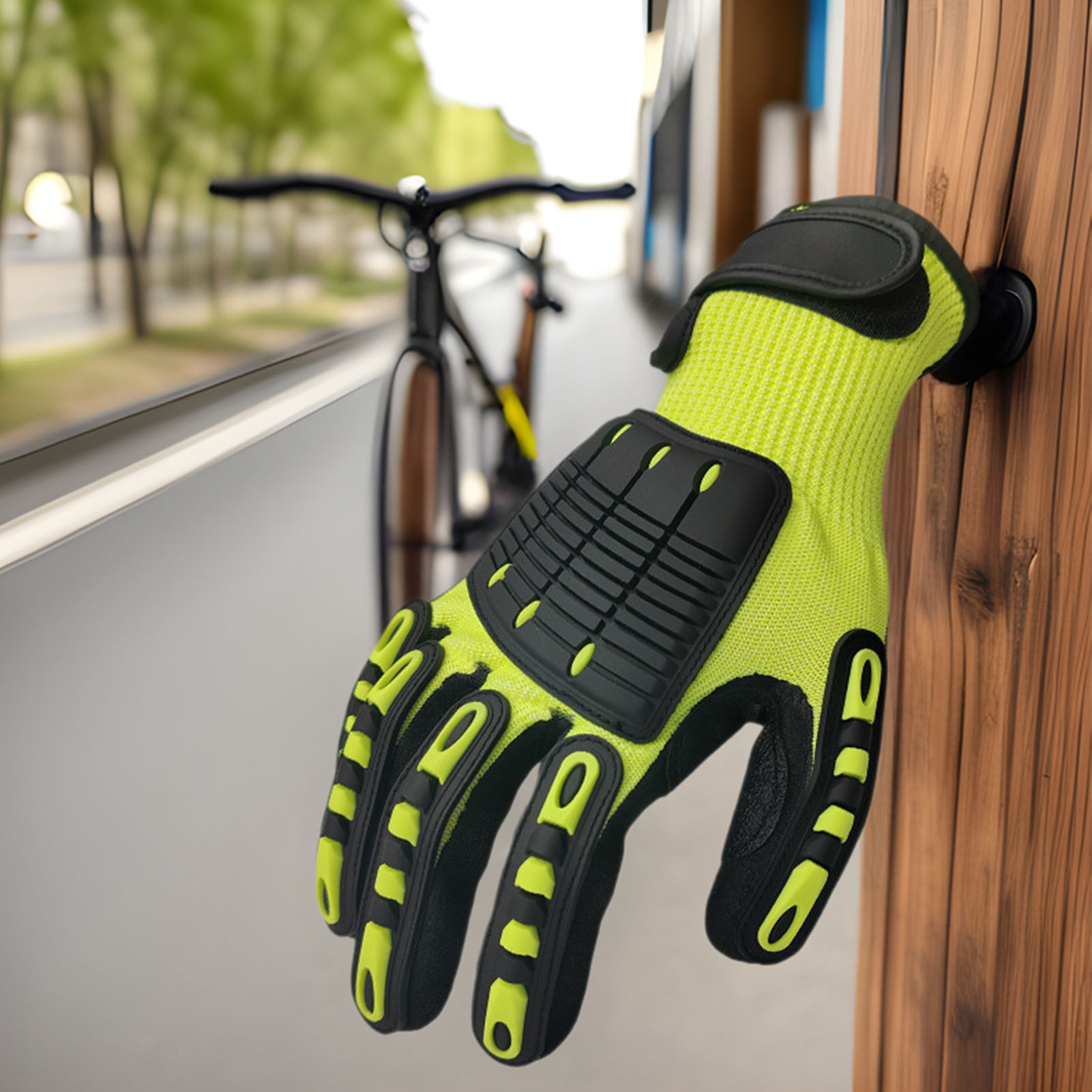 Work Glove Impact - Guanti da Lavoro di Sicurezza Antitaglio,